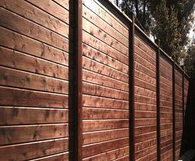 Деревянный забор для частного дома с монтажом Ижевск