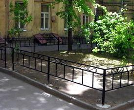 Металлический забор для клумбы с установкой Санкт-Петербург