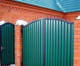 Ворота из профнастила для частного дома  Нижний Новгород