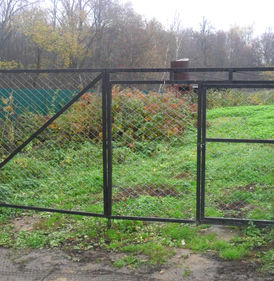 Ворота из сетки рабица Хабаровск