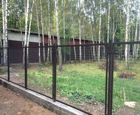 Временный забор из сетки рабица с монтажом Новосибирск