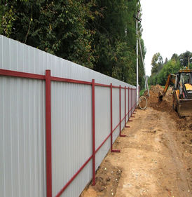 Забор для строительной площадки с монтажом Тула