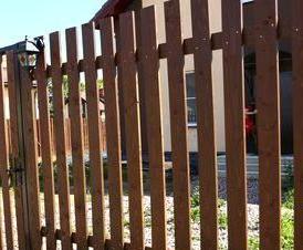 Забор двухсторонний деревянный под ключ Омск
