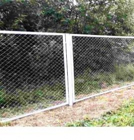 Забор из сетки рабица с установкой Гатчина
