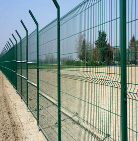 Забор из зеленой сетки с монтажом Орёл