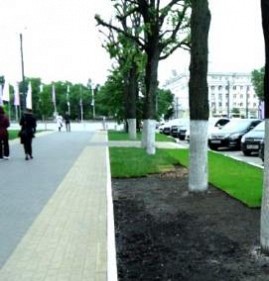 Благоустройство территории здания Махачкала