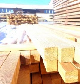 Бруски деревянные 80х80 мм Челябинск