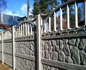 Декоративный забор под камень с установкой Пермь