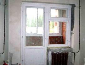 Демонтаж балконной двери и окна Пермь