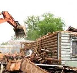 Демонтаж бревенчатого дома Новосибирск