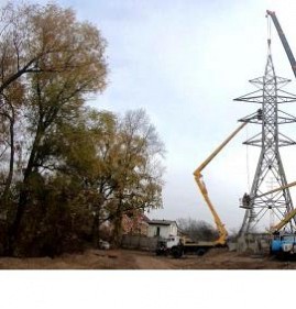 Демонтаж линии электропередач Тольятти