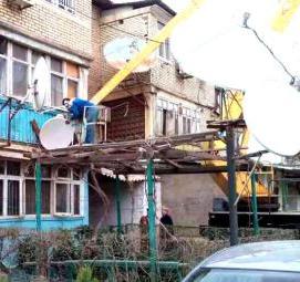 Демонтаж спутниковой антенны Владивосток