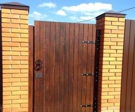 Деревянная калитка для дома Грозный