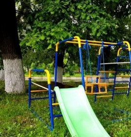 Детский спортивный комплекс с горкой для улицы Екатеринбург