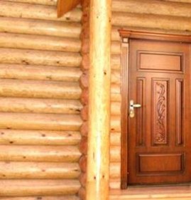 Двери деревянные распашные входные Новосибирск