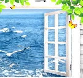 фотообои: окно с видом на море Омск