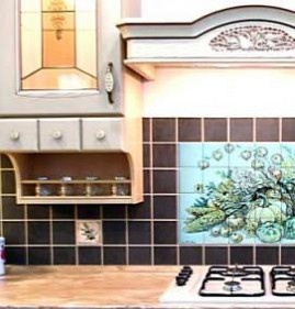 Керамическая плитка под кирпич для кухни Омск