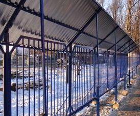Металлическое временное ограждение с монтажом Новокуйбышевск
