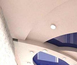 Многоуровневые натяжные потолки из гипсокартона Самара