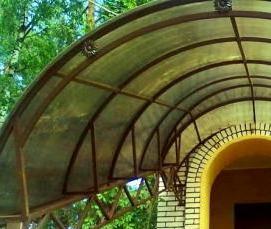 Навес 3х6 из поликарбоната Норильск