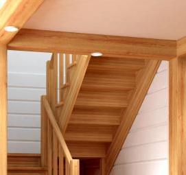 П-образная деревянная лестница Омск