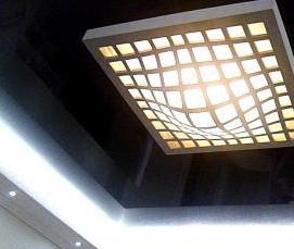 Парящие натяжные потолки с подсветкой Киров