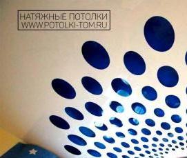 Перфорированный натяжной потолок с подсветкой Белгород