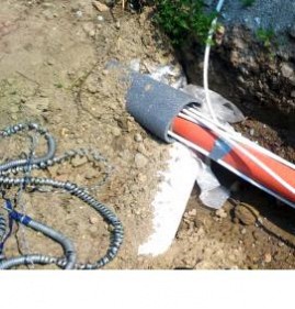 Прокладка электрического кабеля под землей Самара