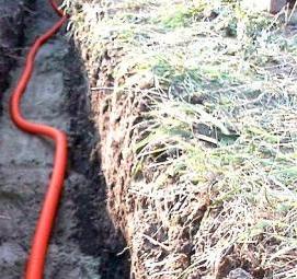 Прокладка кабеля под землей на даче Екатеринбург