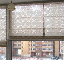 рулонные шторы на панорамный балкон Новосибирск