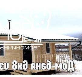 сруб из сухого профилированного бруса Салават
