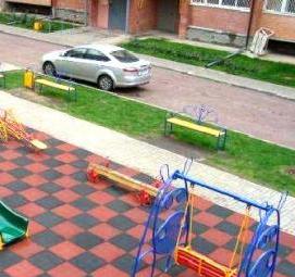 Укладка резиновой тротуарной плитки Воронеж