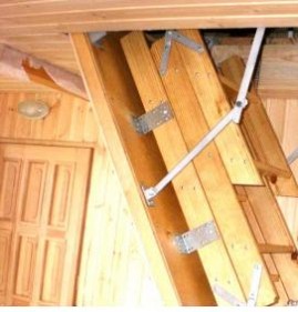 установка чердачной лестницы под натяжной потолок Казань