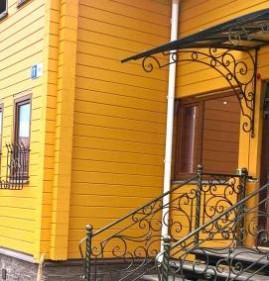 Входная группа для частного дома с террасой Самара