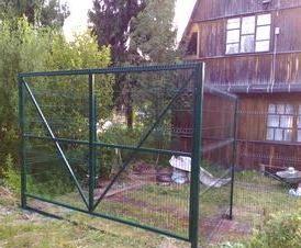 Временный забор из 3D (3Д) сетки с установкой Бийск