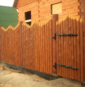 Забор из частокола под ключ Кемерово