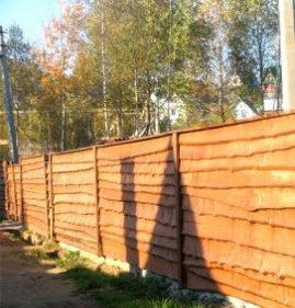 Забор из досок с установкой Ярославль