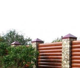 Забор из металлического сайдинга с монтажом Махачкала