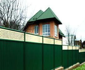 Забор из модульного профнастила с установкой Иркутск