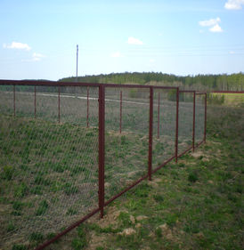 Забор из уголка и сетка-рабица с установкой Москва