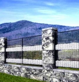 Забор из блоков Престиж в Бакланово