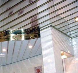 Зеркальный реечный потолок Кемерово