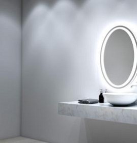 Зеркало овальное в ванную комнату с подсветкой Нижний Новгород