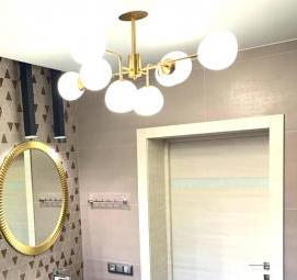 Зеркало в золотой раме в ванную Москва