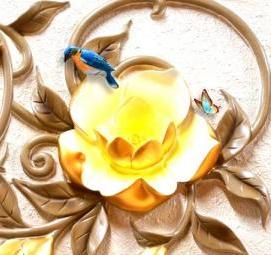 3д барельеф фотообои - модель 1