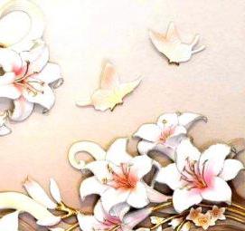 3д барельеф фотообои - модель 4