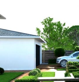 3д планировка участка - тип 2