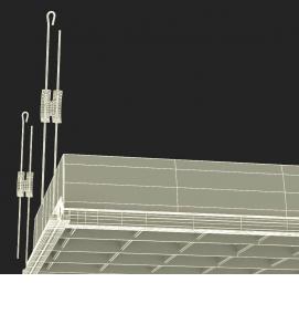 3d светильник потолочный - модель 3