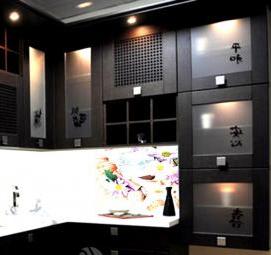 Акриловый фартук для кухни - вариант 4