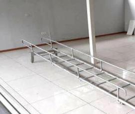 Алюминиевая лестница 11 ступеней - вариант 4